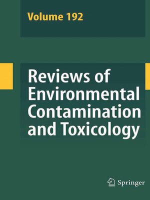 cover image of Reviews of Environmental Contamination and Toxicology 192